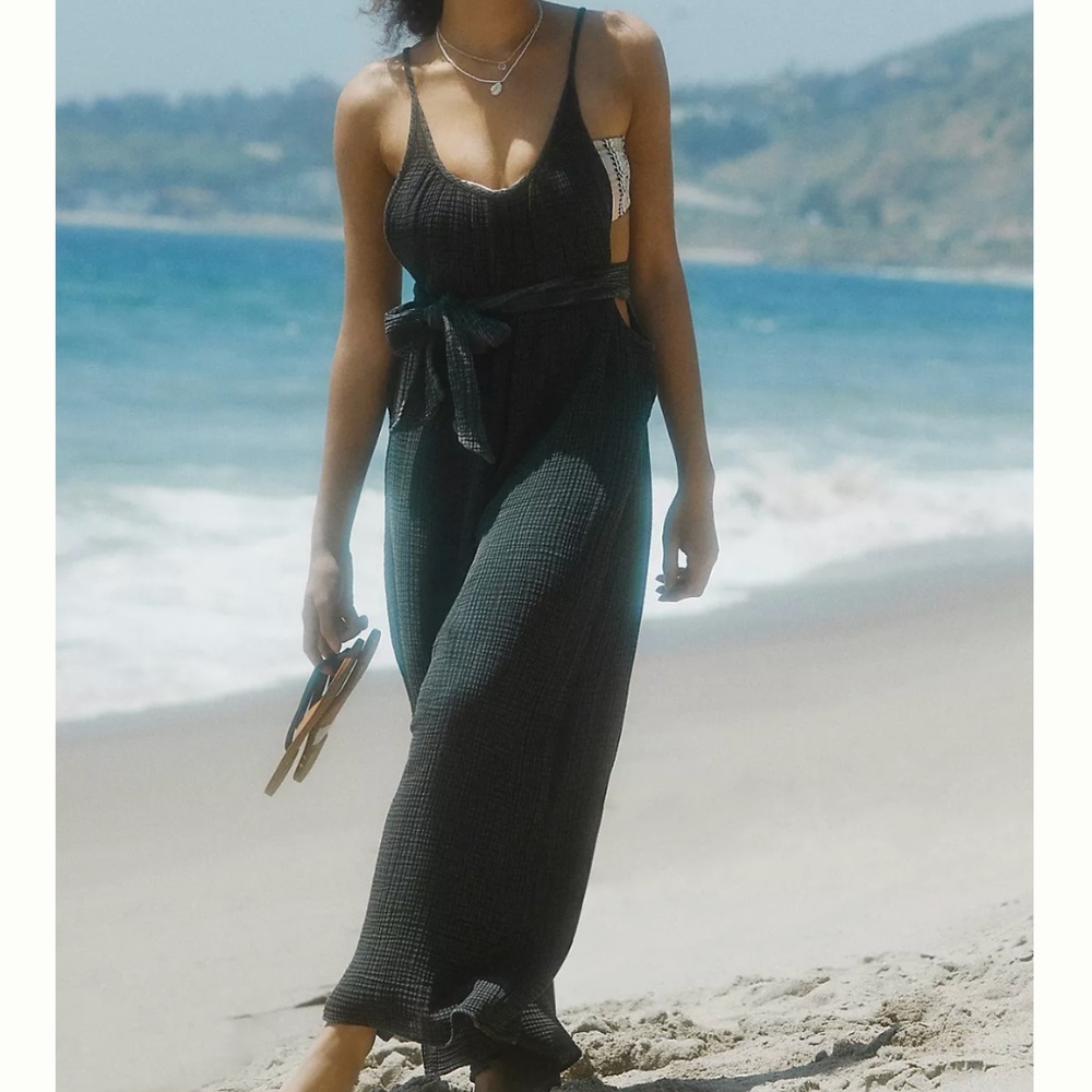 The Mason Tie-Front Cover-Up Jumpsuit - Anthropologie